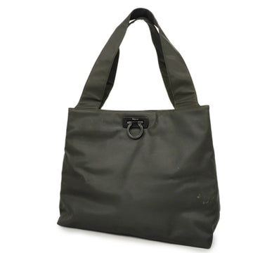SALVATORE FERRAGAMOAuth  Gancini Tote Bag Women's Nylon Tote Bag Black