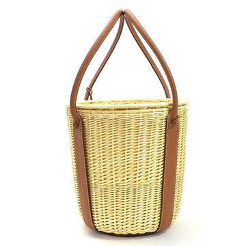 Hermes Picnic Basket A Walk in the Garden Pasifolia Natural x Brown Willow Calf Leather HERMES Women's