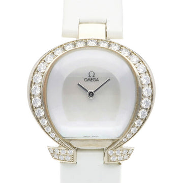 OMEGA Mania Specialties Watch 18K K18 White Gold 5886.70.56 Ladies