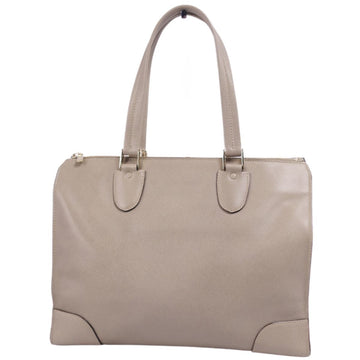 VALEXTRA Handbag Tote Bag Calf Leather Women's Gray Beige