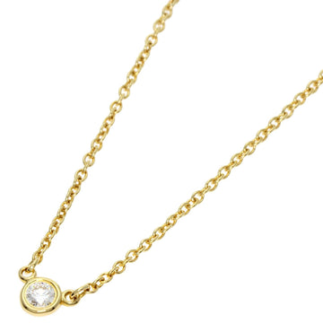 TIFFANY Vis the Yard 1P Diamond Necklace K18 Yellow Gold Women's &Co.