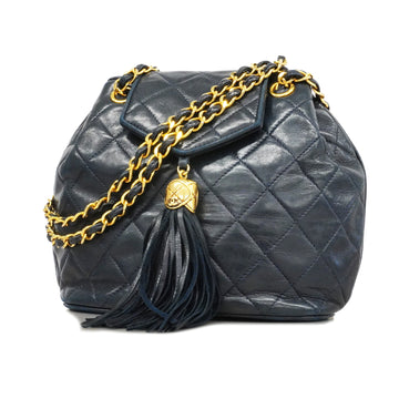 Chanel Matelasse CHAIN SHOULDER BAG WITH FRINGE Women's Leather Shoulder