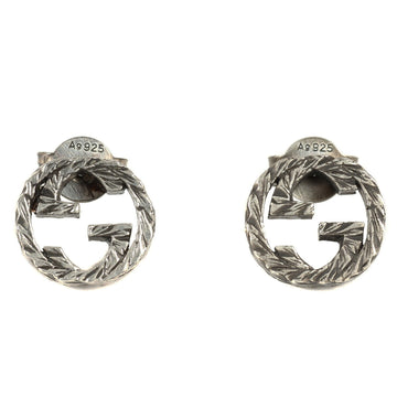 GUCCI Interlocking G Silver Earrings Ag925 Accessories Jewelry Made in Italy