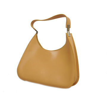 Gucci 001 3767 Women's Leather Shoulder Bag Beige