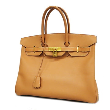 Hermes Birkin Birkin 35 C Stamped Vo Epson Women's Handbag Natural
