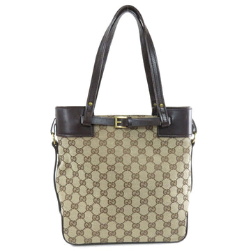 Gucci 107757 GG Tote Bag Canvas / Leather Women's GUCCI