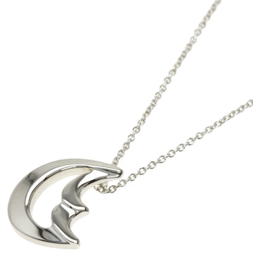 TIFFANY Crescent Moon Necklace Silver Ladies