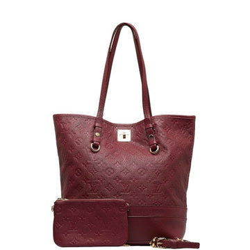 LOUIS VUITTON Monogram Empreinte Citadines PM Handbag Tote Bag 2WAY M94049 Orole Pink Purple Leather Ladies