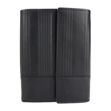 VERSACEGianni  tri-fold wallet leather black clasp