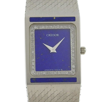 SEIKO Credor Prestige Ladies Quartz Watch Lapis Lazuli 2F70 5280 GHWF051