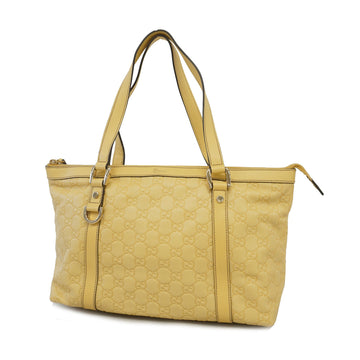 Gucci tote bag Gucci sima 141470 leather yellow gold metal
