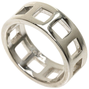 Gucci Open Square Ring/Ring Silver Ladies GUCCI