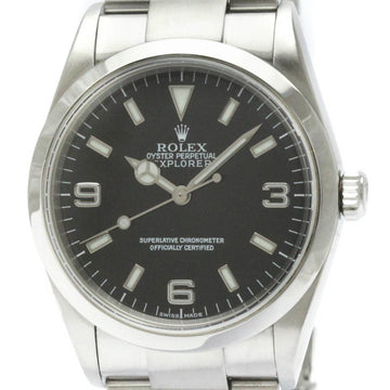 ROLEXPolished  Explorer I K Serial Steel Automatic Mens Watch 114270 BF566734