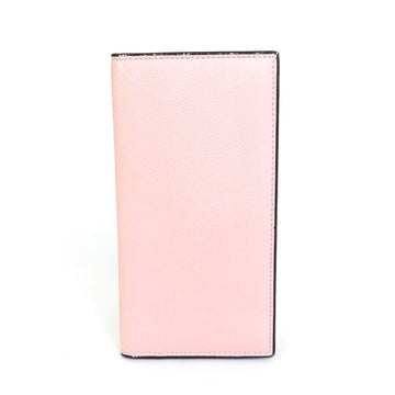 VALEXTRA card case leather light pink unisex