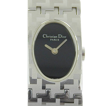 Dior Miss Watch D70-100 Stainless Steel Quartz Analog Display Black Dial Ladies
