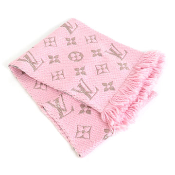 LOUIS VUITTON Muffler Escharpe Logomania Shine Wool/Silk Pink Women's M70466