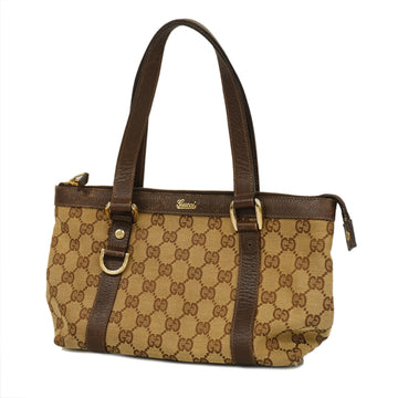 GUCCIAuth  GG Canvas Handbag 141471 Women's Beige,Brown