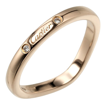 CARTIER Ballerina Curve Ring Approx. 2.44g K18 PG Pink Gold 3P Diamond I112223127