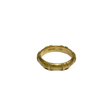 HERMES Vintage Fidelite Logo K18YG Ring Accessory Women's Gold