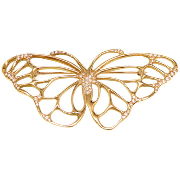 TIFFANY Antique Butterfly K18YG Diamond Brooch 750 Gold Accessories Ladies