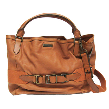 BURBERRY Women's Leather Handbag,Shoulder Bag Brown