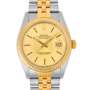 Rolex Datejust 16013 YG x SS combination 97th men's self-winding watch champagne dial