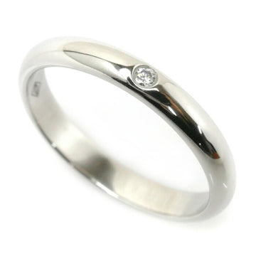 CARTIER Pt950 Platinum 1895 Wedding 1P Diamond Ring B4057747 47 2.7g Ladies