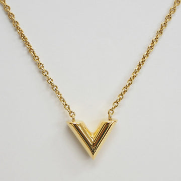 LOUIS VUITTON Necklace Essential V M61083 Gold Metal Women's Pendant