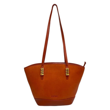 LOEWE Velazquez twist metal fittings leather genuine handbag mini tote bag red