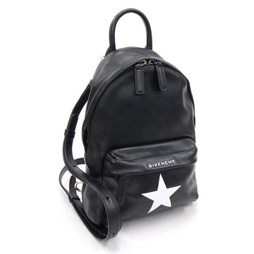 Givenchy Backpack Black Leather Dayback Mini Ladies Star