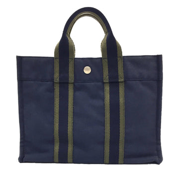Hermes Four Toe PM Tote Bag Hand Navy Back