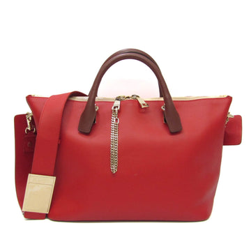 Chloe Baylee Women's Leather Handbag,Shoulder Bag Brown,Red Color