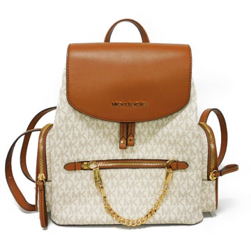 MICHAEL KORS Rucksack Backpack JET SET ITEM Chain Medium Vanilla White Brown MK 35T1GTTB6B Women's Bag