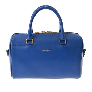 SAINT LAURENT Baby Duffle Blue 330958 Ladies Leather Handbag