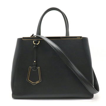 BagFendi toujour 2JOURS handbag shoulder bag leather black 8BH250D7E