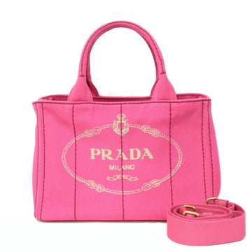 Prada Shoulder Bag Kanapa Tote PM Pink Ladies