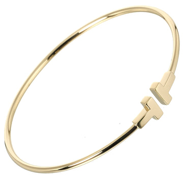 TIFFANY T wire bracelet 6.23g bangle K18YG yellow gold &Co.