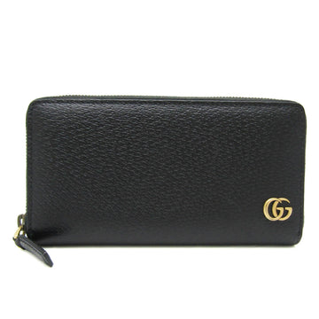 GUCCI GG Marmont 428736 Women's Leather Long Wallet [bi-fold] Black