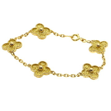 VAN CLEEF & ARPELS Alhambra Bracelet 18k Yellow Gold Women's