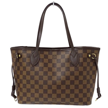 Louis Vuitton Bag Damier Ladies Tote Shoulder Neverfull PM N51109 Brown