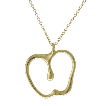 TIFFANY apple necklace 18-karat gold K18 yellow Lady's &Co.