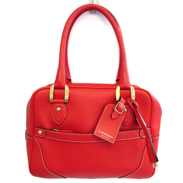 J&M DAVIDSON MIA Women's Leather Tote Bag Red Color