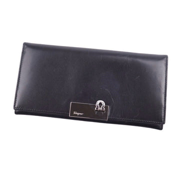 Salvatore Ferragamo Wallet Long Folded Ladies Black
