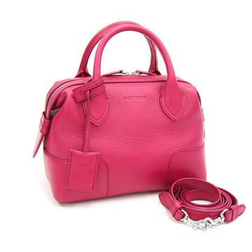 J&M DAVIDSON Handbag BAULETTO S Pink Leather Women's Shoulder Bag Boston DAVIDSON