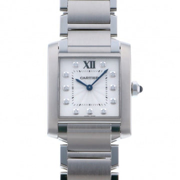CARTIER Tank Francaise MM WE110007 White Dial Watch Women's