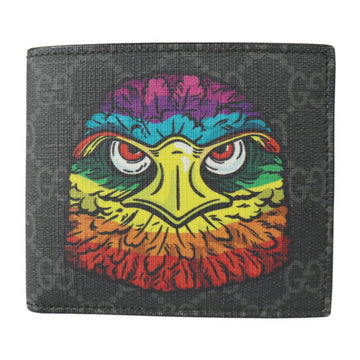 Gucci coin wallet folio 451266 GG Supreme canvas gray multicolor eagle bird