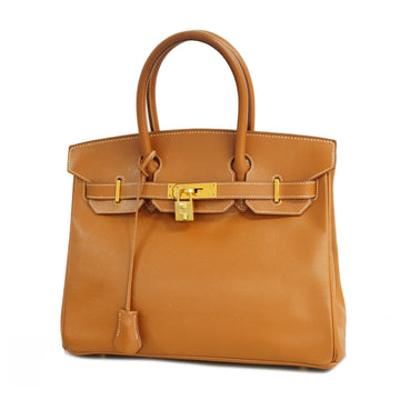 Hermes Birkin Birkin 30 ???C Stamp Women's Courchevel Leather Handbag Gold
