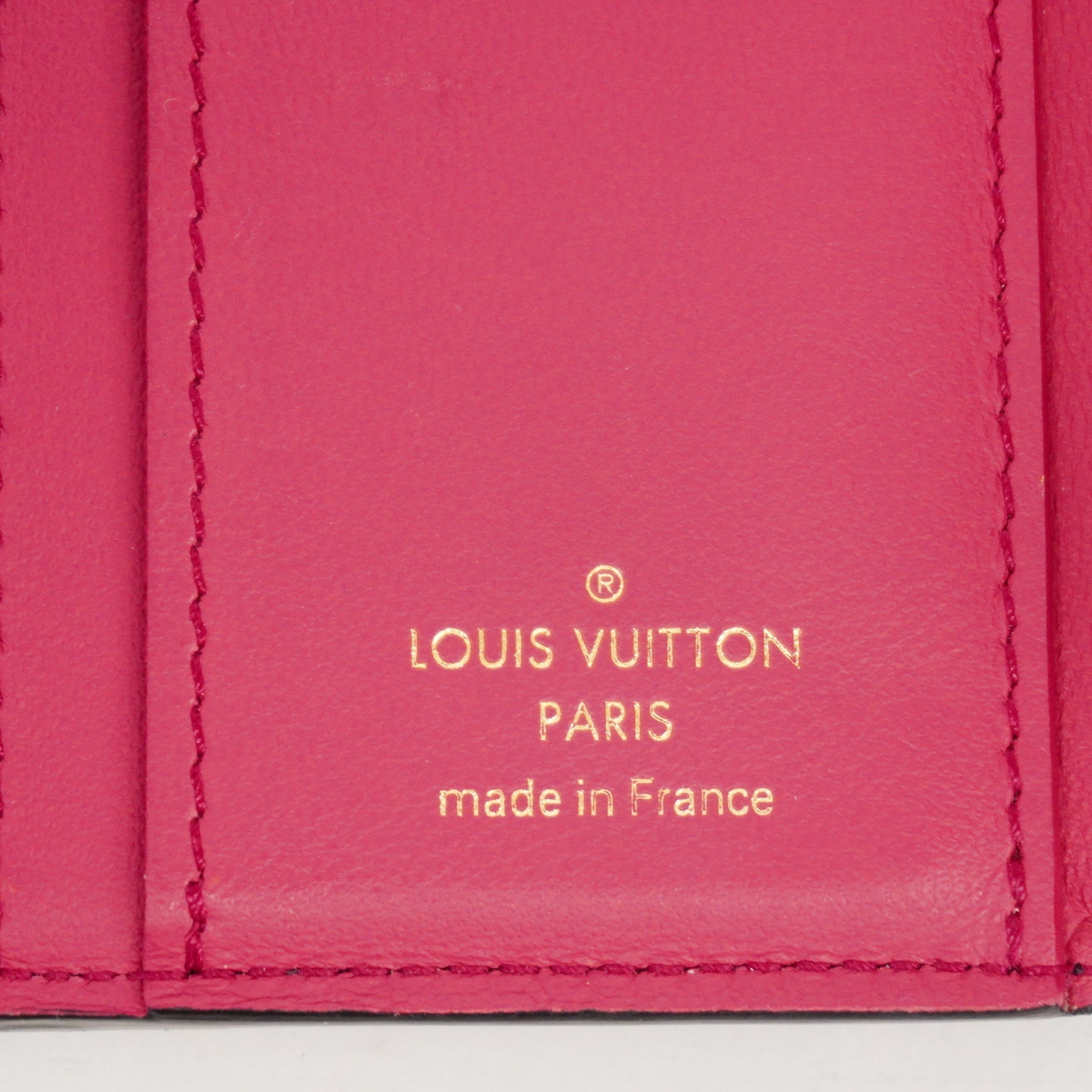 Louis Vuitton Portefeuille Capucines XS Trifold Wallet Taurillon Pink Red  M81420