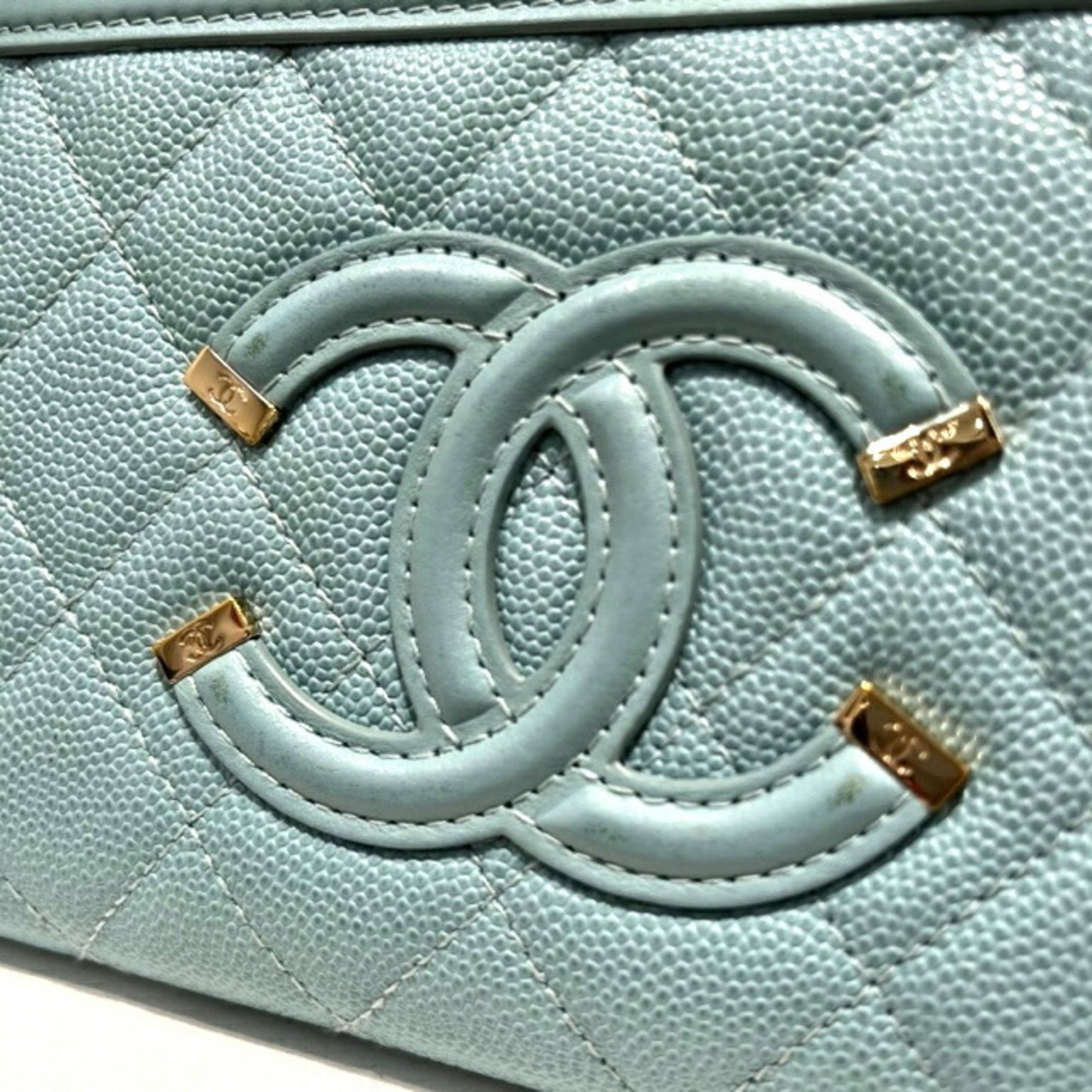CHANEL Mini Rectangular Flap Bag in 19C Tiffany Blue Lambskin  Dearluxe