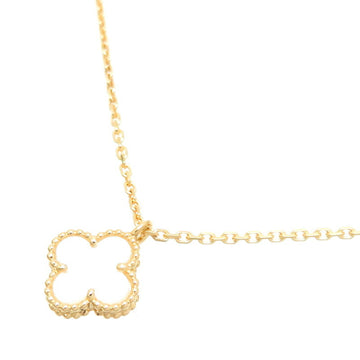 VAN CLEEF & ARPELS 750YG Sweet Alhambra Women's Necklace VCARF69100 750 Yellow Gold
